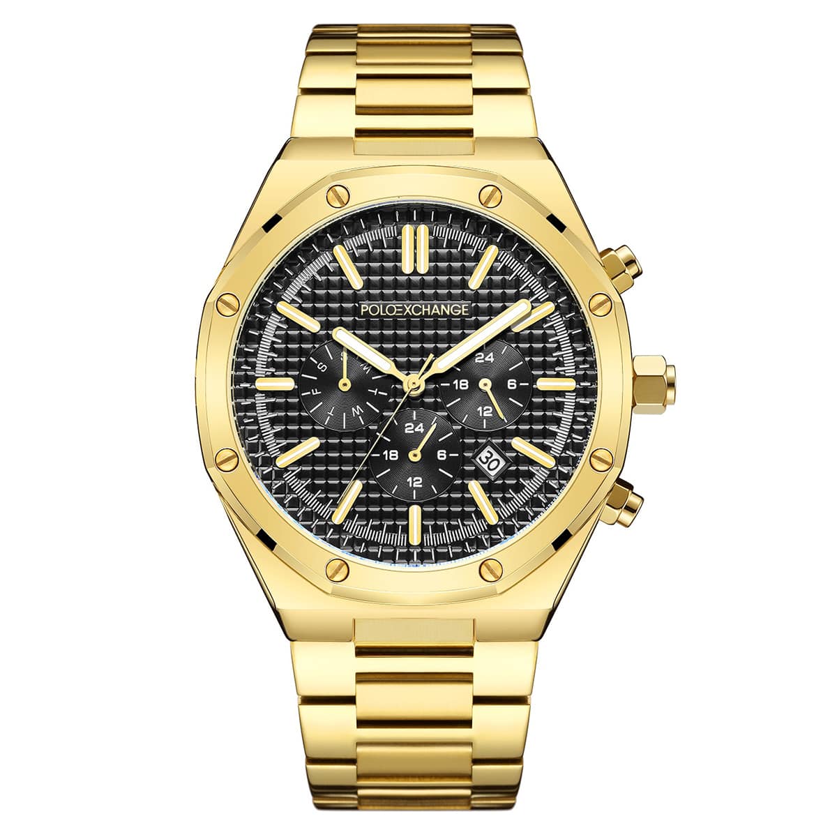 MONTRE POLOEXCHANGE HOMME CHRONO ACIER